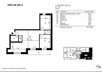 Prodej bytu 3+kk 78m2, Úvoz.