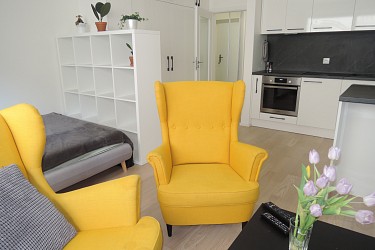 Pronájem zařízeného ateliéru 1+kk, Mlýnská