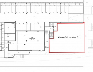 Prodej novostavby komerčních prostor 408 m2, Polyfunkční dům Letná