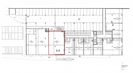 Prodej novostavby komerčního prostoru 219 m2 v polyfunkčním domě Letná