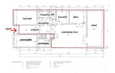 Pronájem komerčního prostoru, Královo Pole.