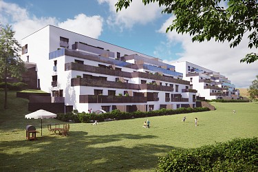 Prodej bytu 2+kk s terasou ve výstavbě v Brně - Kníničkách