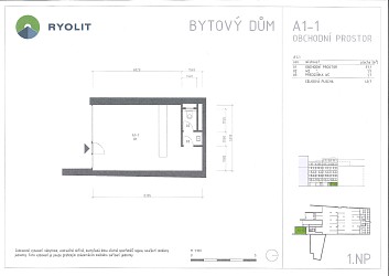 Pronájem obchodního prostoru 40,7m2 Brno Mlýnská