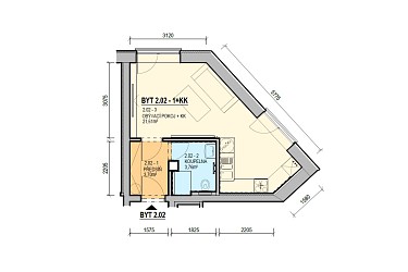 Prodej bytu 1+kk v Brně - Řečkovicích
