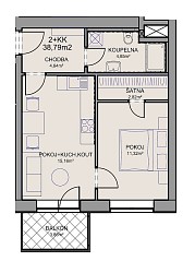 Pronájem bytu 2+kk v Brně - Řečkovicích