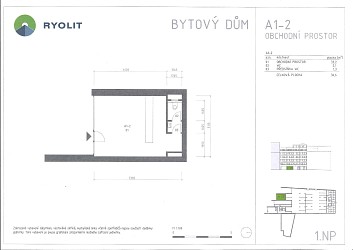 Pronájem obchodního prostoru 37m2 Brno Mlýnská