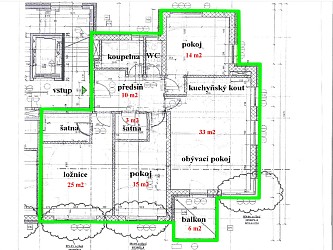 Prodej bytu 4+kk 113 m2 s parkovacím garážovým stáním a sklepem, Juliánov