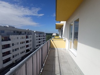 Pronájem bytu 2+kk s balkonem a parkovacím stáním, Bystrc Kamechy