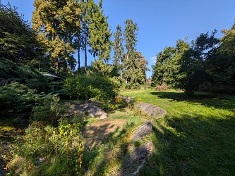 Prodej pozemku 3200 m2  s funkcionalistickou vilou, Mokrá Hora