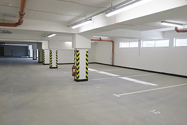 Pronájem novostavby bytu 2+kk s balkonem a garážovým stáním na Kamechách
