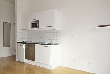 Pronájem cihlového bytu 1+kk s balkonem v centru Brna