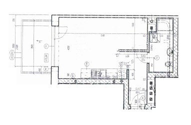 Pronájem cihlového bytu 1+kk s balkonem v centru Brna