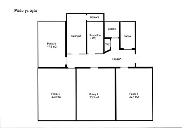Prodej cihlového bytu 4,5+1 u centra Brna