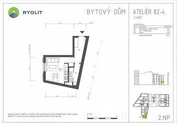 Prodej novostavby ateliéru 1+kk