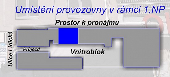 Obchodní prostor 35m2 Lidická Brno