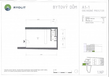 Obchodní prostory 40,7m2 Brno Mlýnská