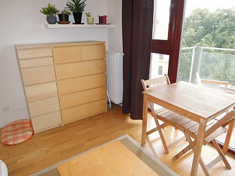 Pronájem bytu 1+kk s balkonem na ulici Gorkého