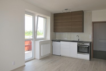 Pronájem bytu 1+kk s balkonem v Brně - Bystrci