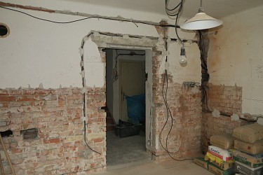Rozestavěný rodinný dům v Morkůvkách