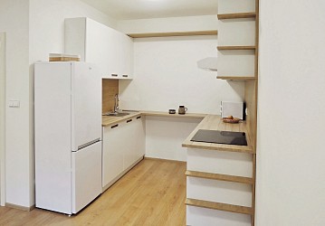 Pronájem apartmánu 1+kk se zahrádkou u Brněnské přehrady