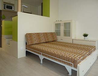 Pronájem novostavby bytu 1+kk s lodžií, Vídeňská