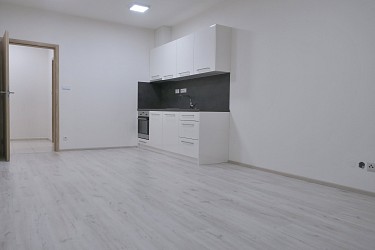 Pronájem novostavby bytu 1+kk s balkonem na Kamechách